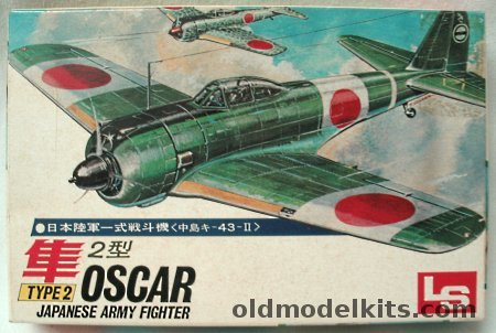 LS 1/72 Nakajima Ki-43-II Hayabusa 'Oscar', 6 plastic model kit